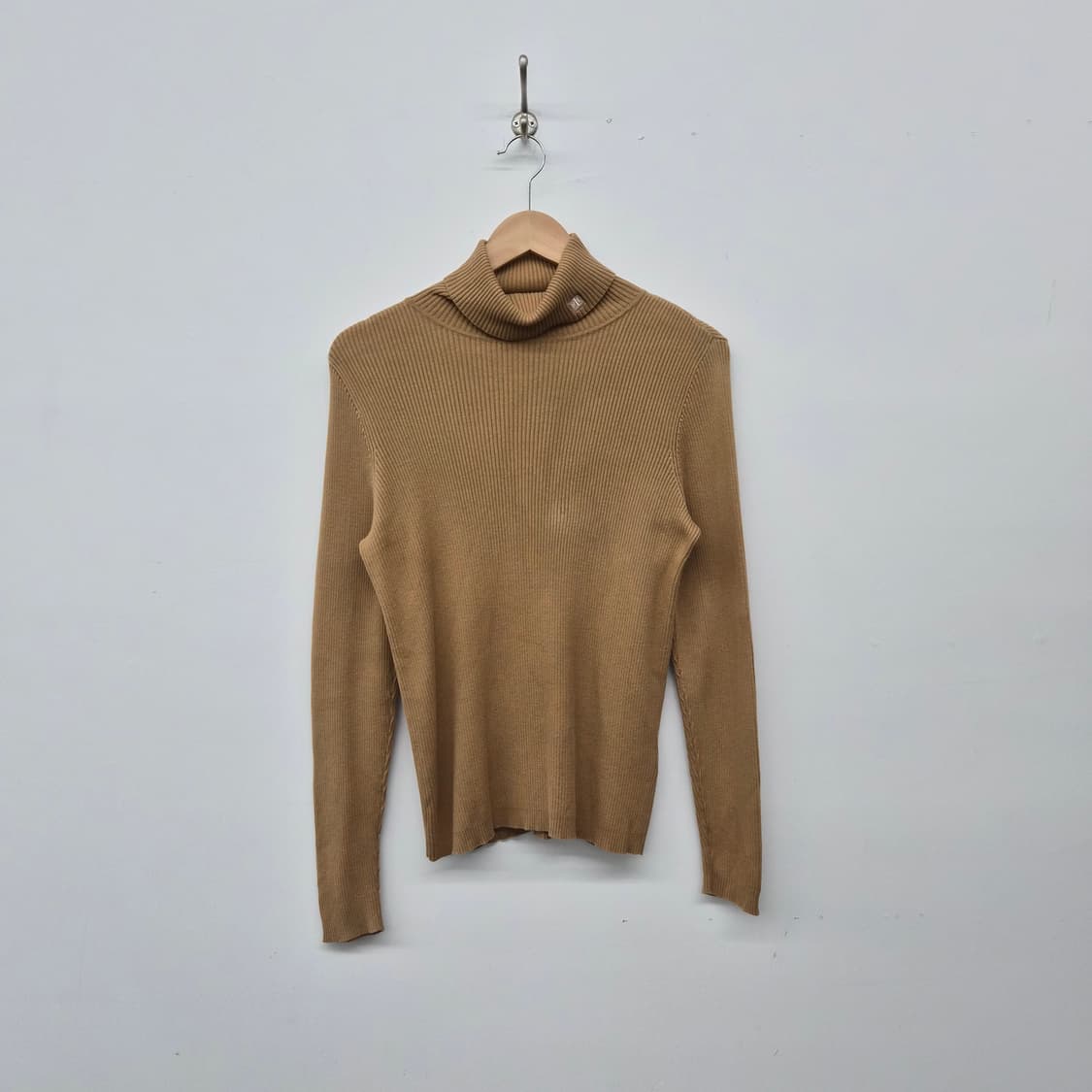폴로 랄프로렌 골지 터틀넥 니트 브라운 여성 M 상품이미지1