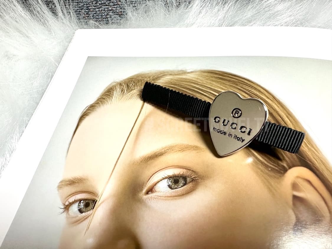 구찌 빈티지 헤어핀 실버 상품이미지6