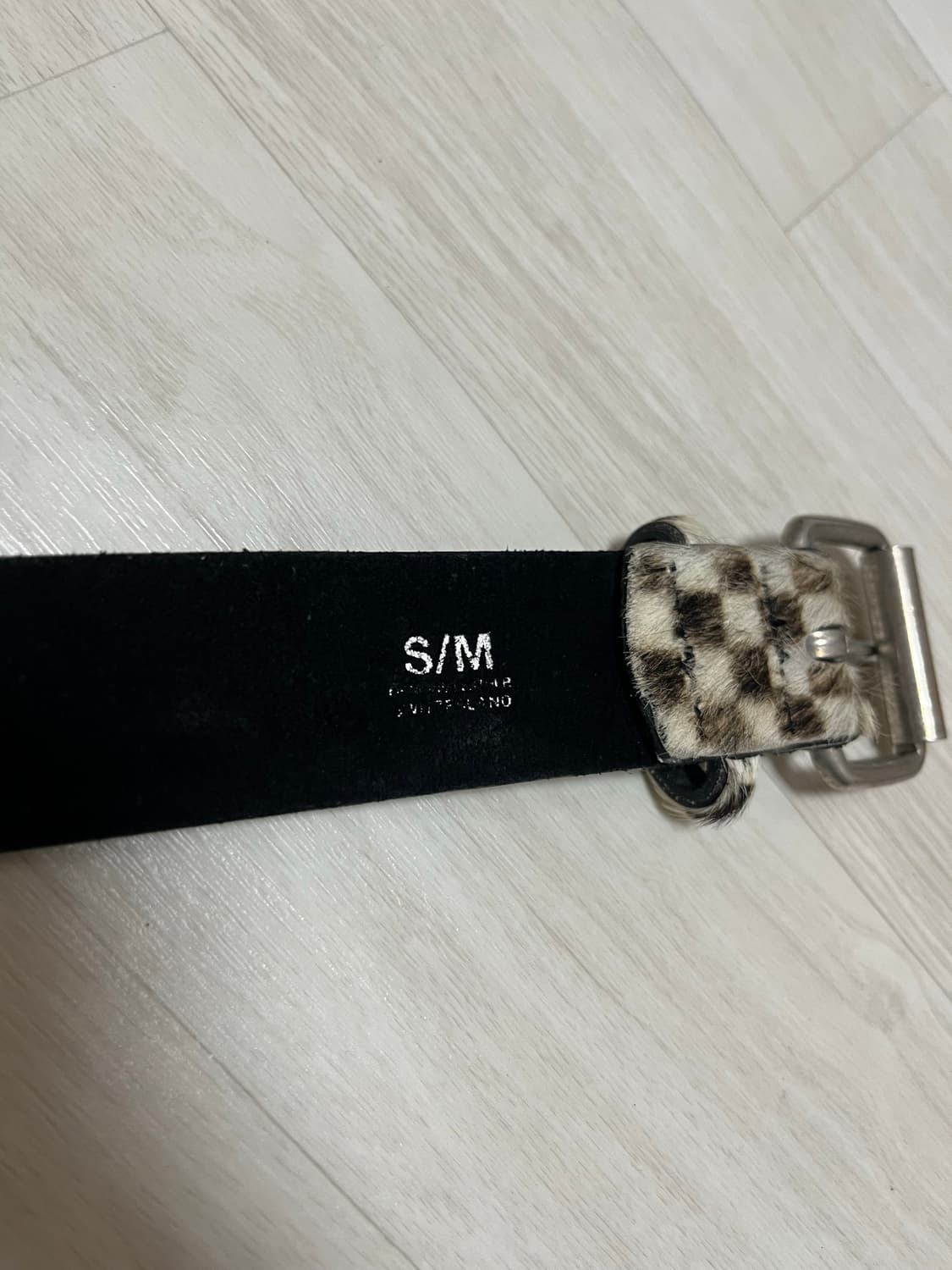 Supreme Checker Pony Hair Belt 상품이미지2