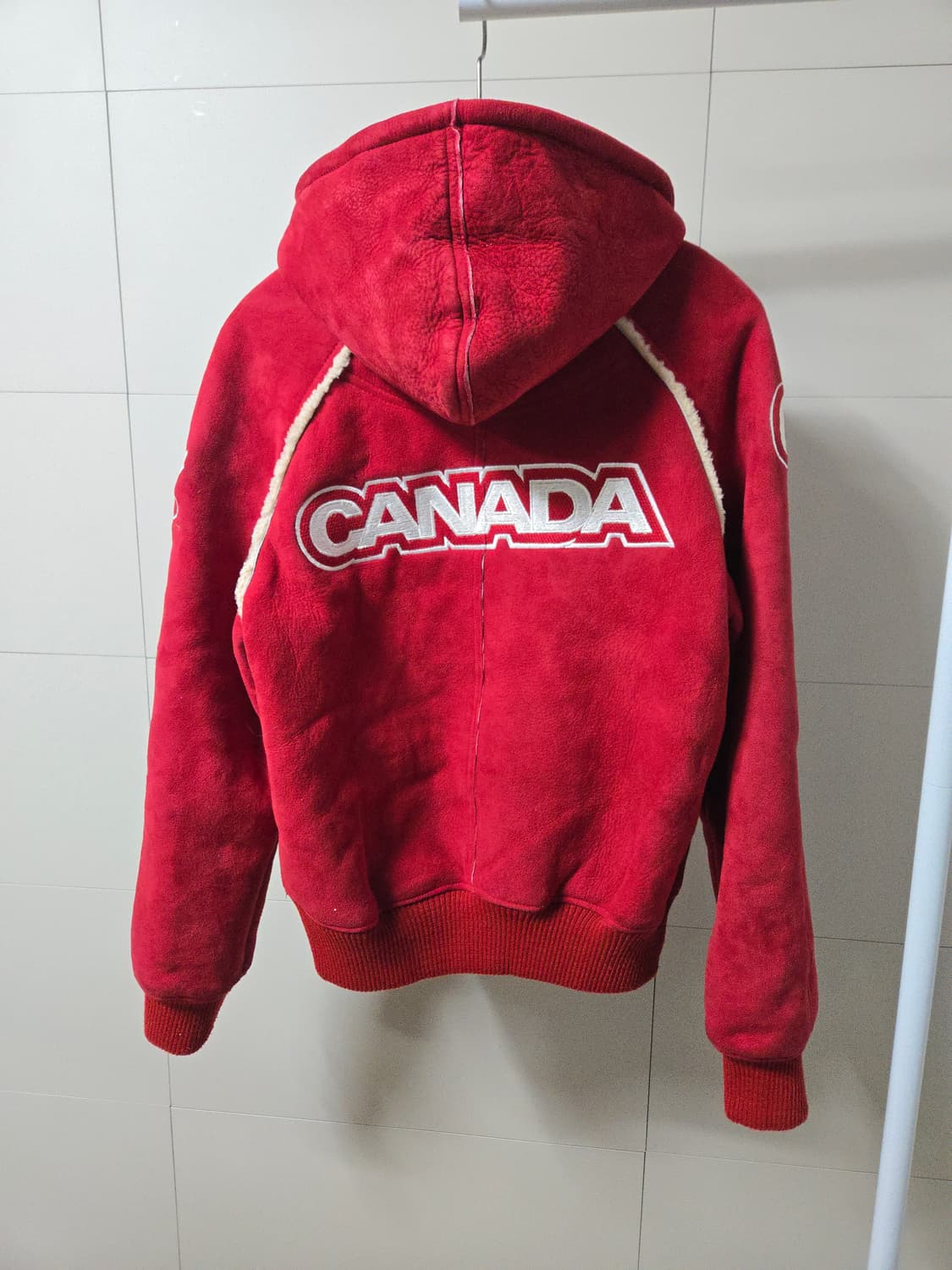 캐나다 동계 올림픽 시어잉 무스탕 후드 집업 55~66 상품이미지4