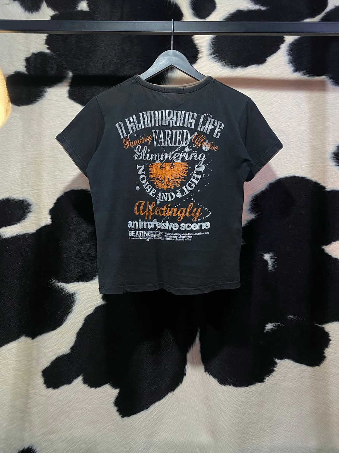 Sirmione 빈티지 레터링 디테일 레이어드 반팔 티셔츠 상품이미지6