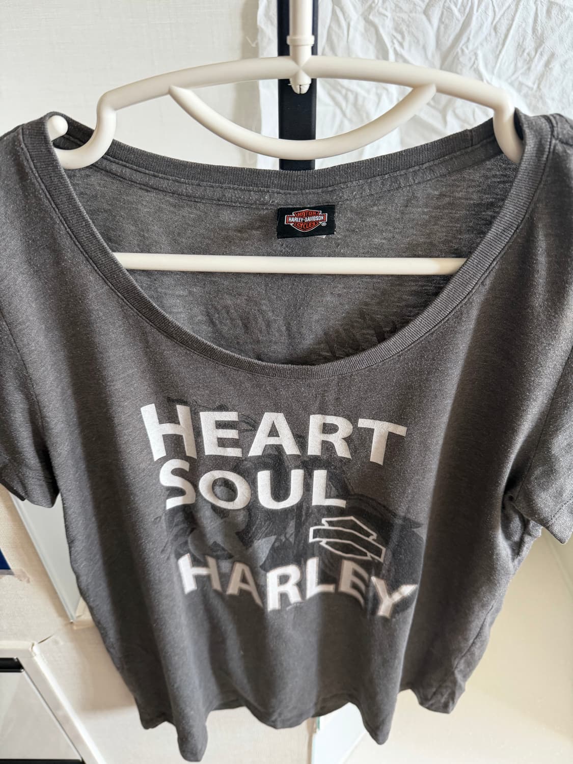 할리데이비슨 그레이 글리터 반팔 상품이미지2
