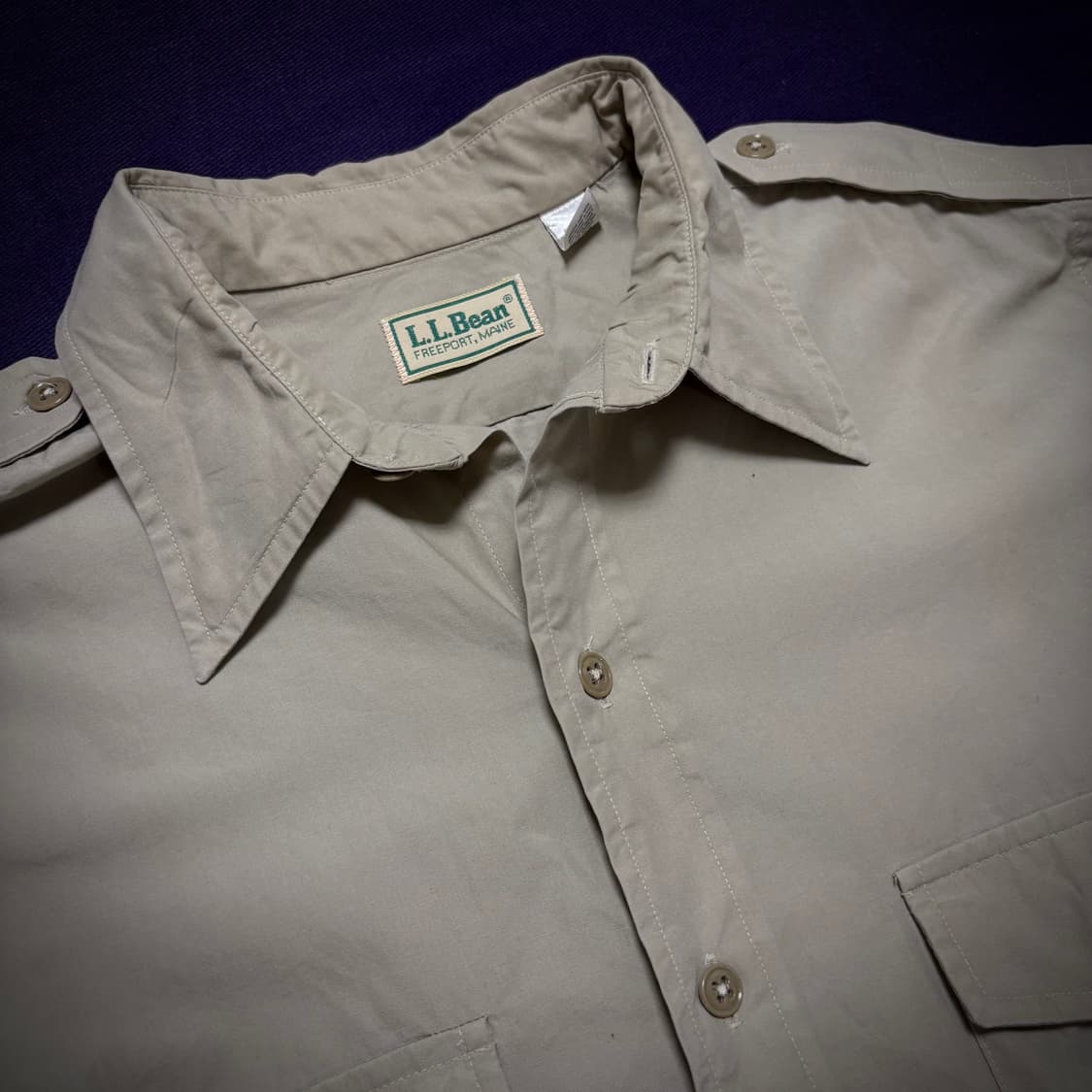 80s L.L.Bean Utility Shirt Made in U.S.A 상품이미지4