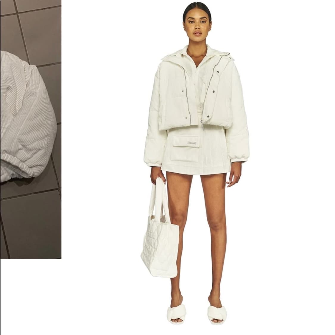 My Mum Made It 리사이클 코듀로이 푸퍼 자켓 상품이미지8