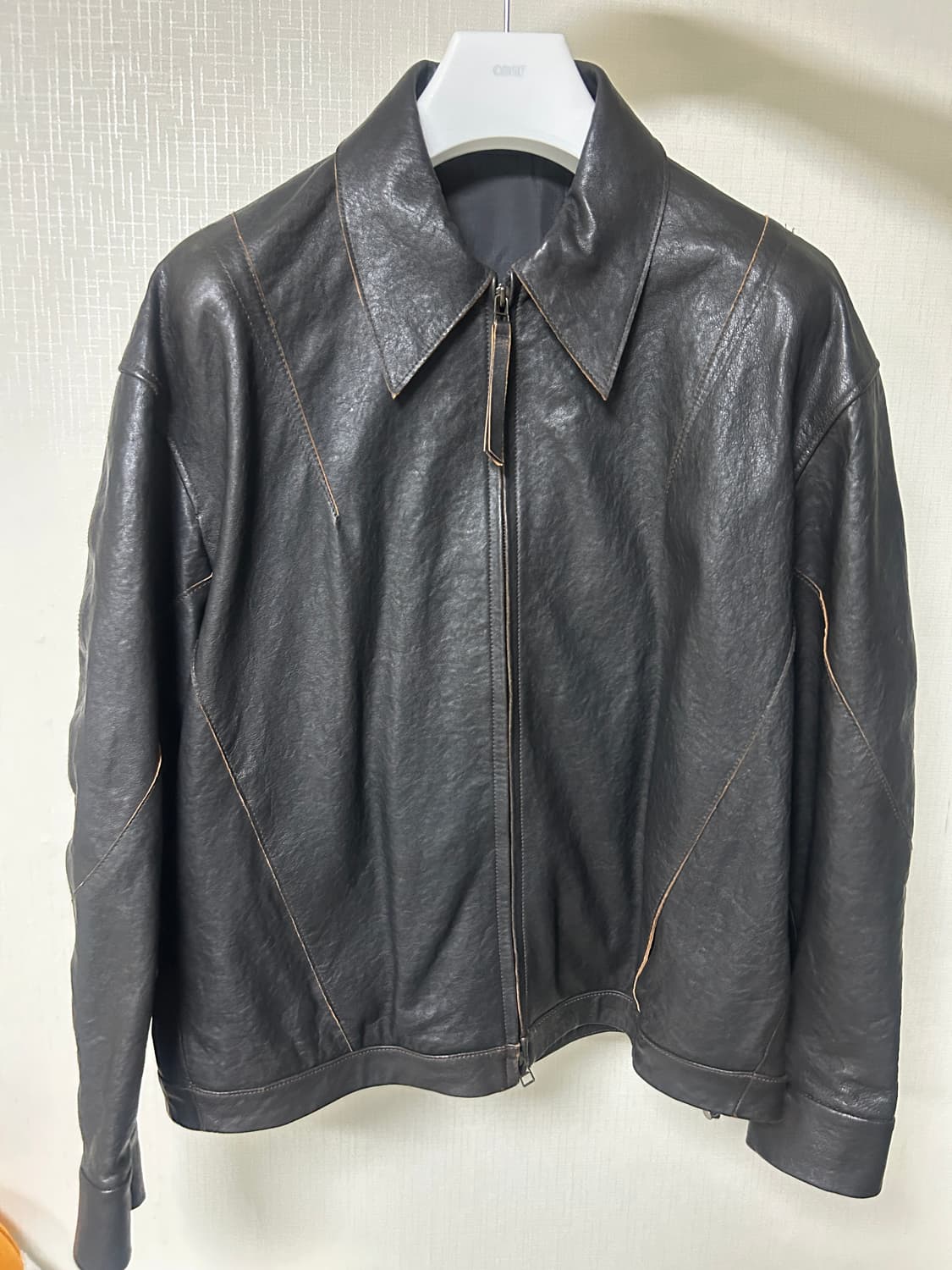 (마지막 인하) 쿠어 컷오프 가죽 블랙 L 상품이미지4