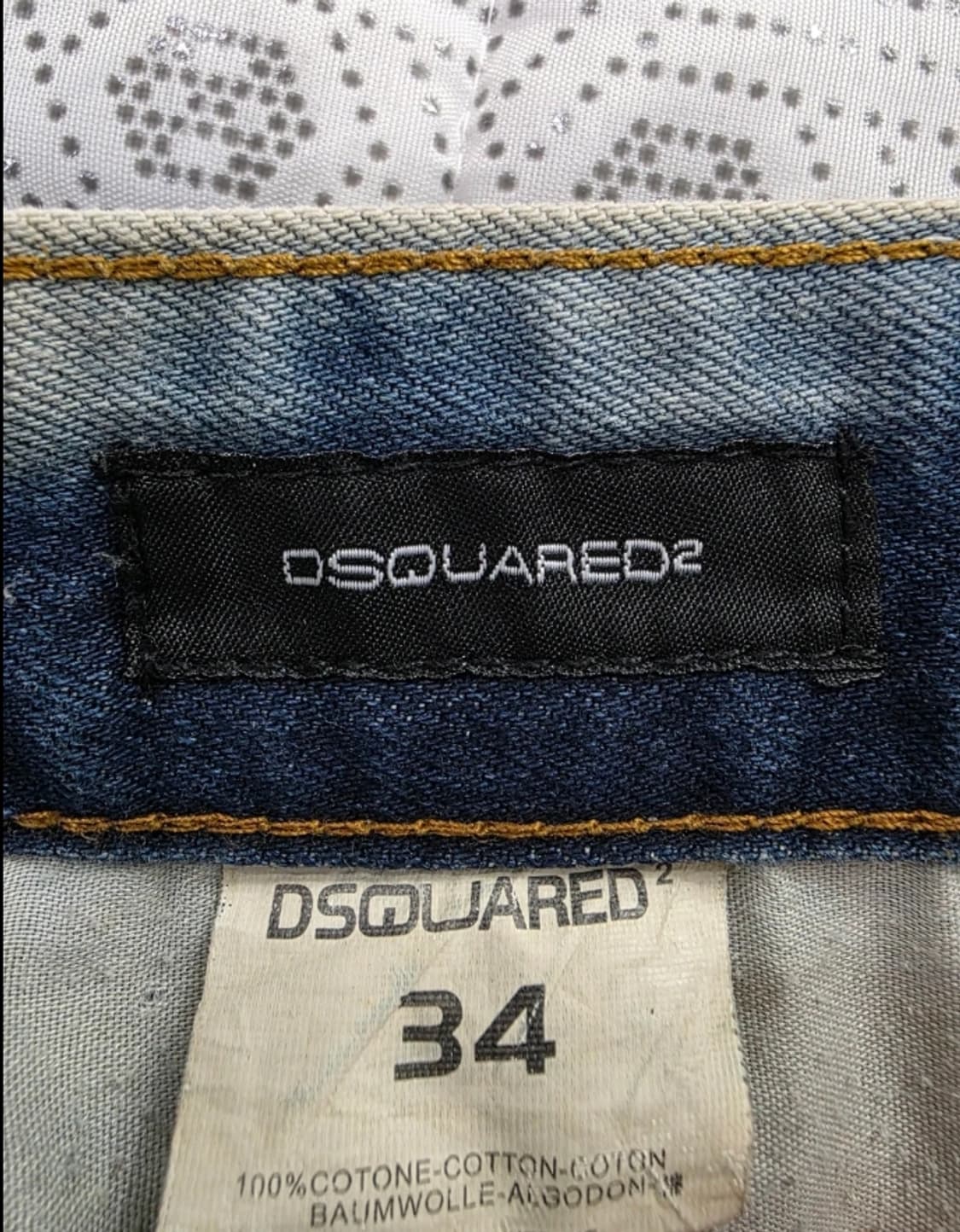 디스퀘어드2 남성 워싱 데님 반바지 34 상품이미지8