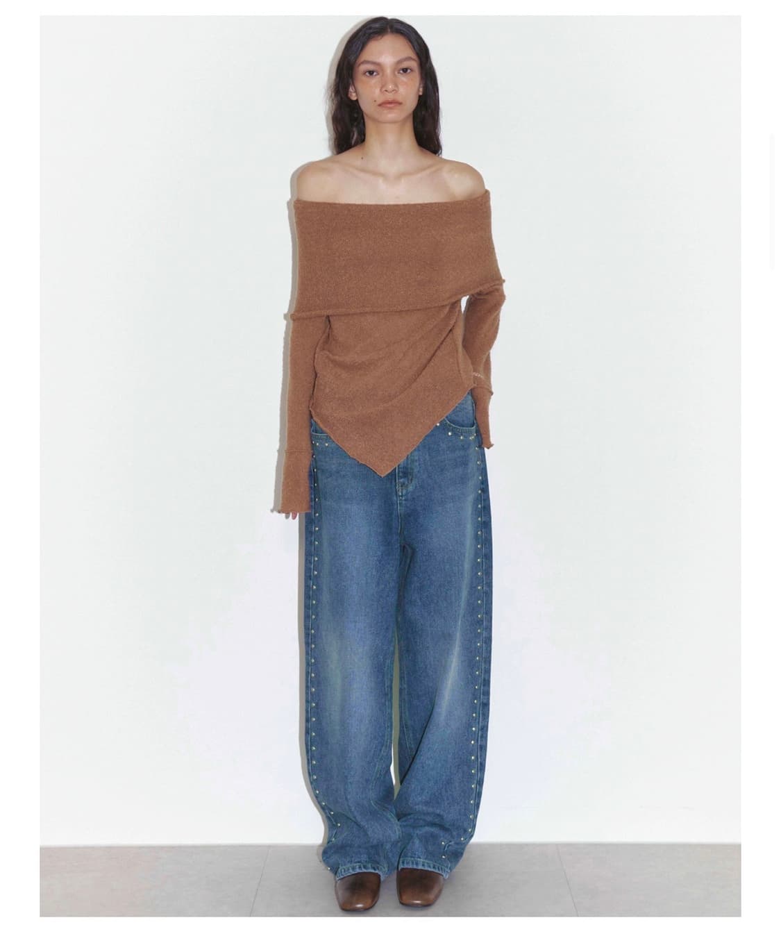 폴리수엠 STUDDED WASHED JEANS (BLUE) 상품이미지5