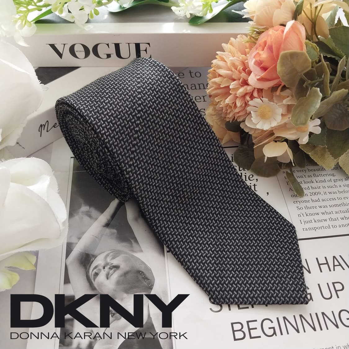 디케이앤와이 도나 카란 뉴욕 텍스처 넥타이 7.5cm A+등급 k1944 상품이미지2