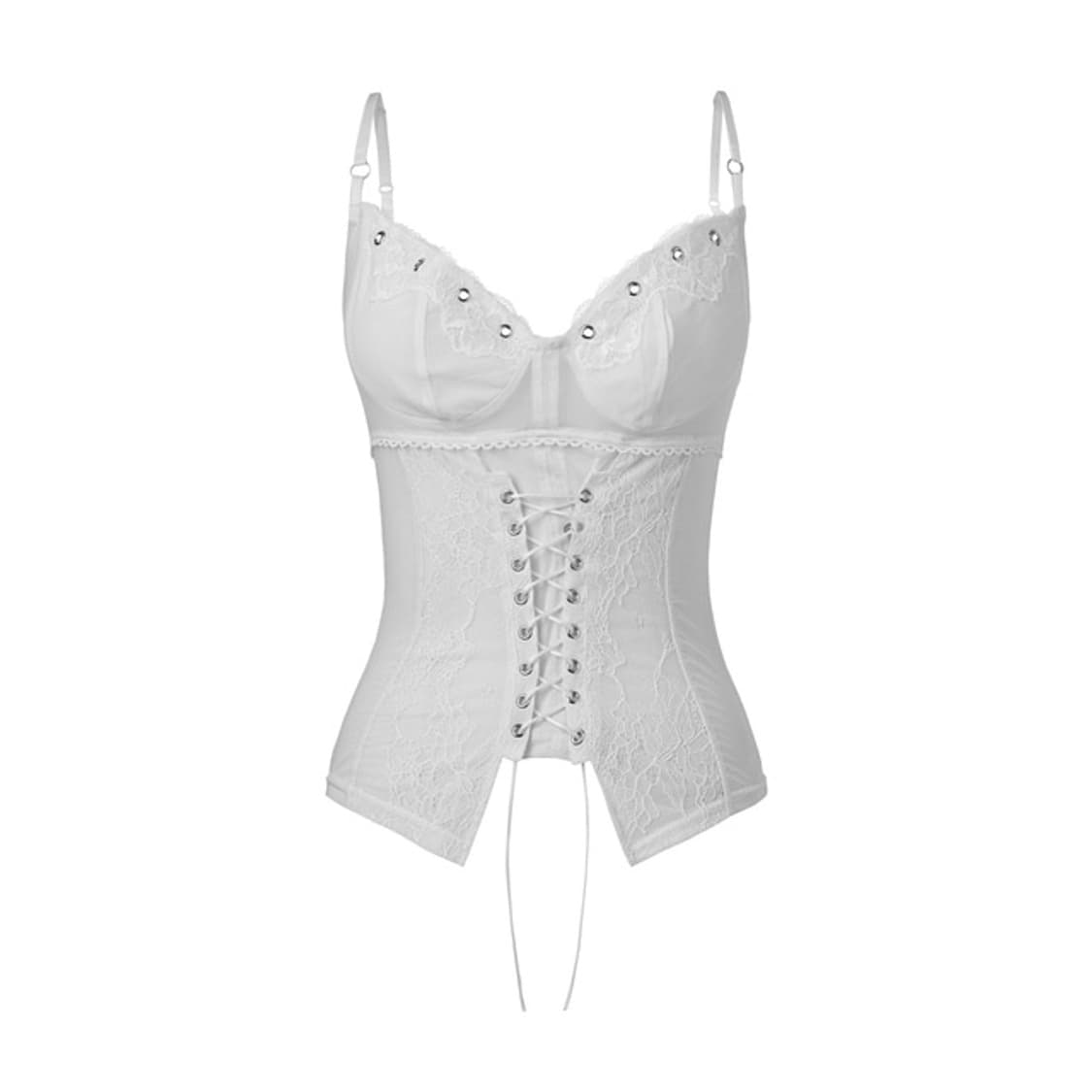 VELYN CORSET TOP (WHITE) 상품이미지1