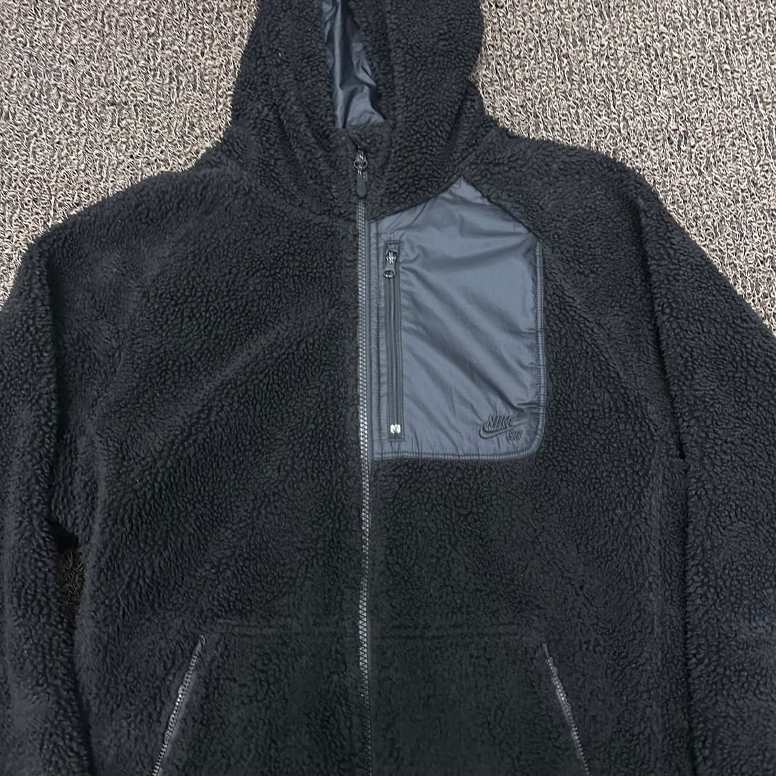 NIKE 나이키 뽀글이 후리스 자켓 블랙 M 상품이미지2