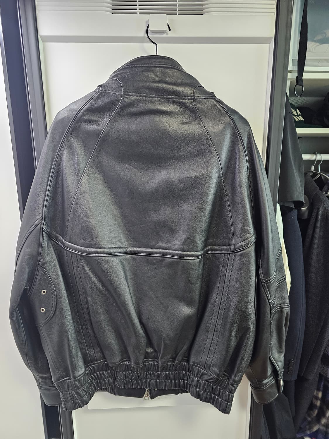 송지오 23ss 레더가죽자켓 46 상품이미지2