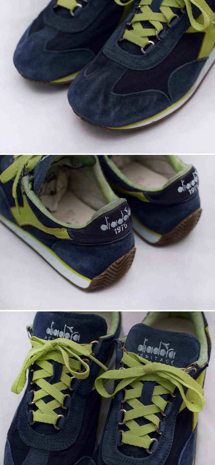 미착용) 디아도라 헤리티지 스톤워시 레더 스니커즈 (US6 / 240) 상품이미지5