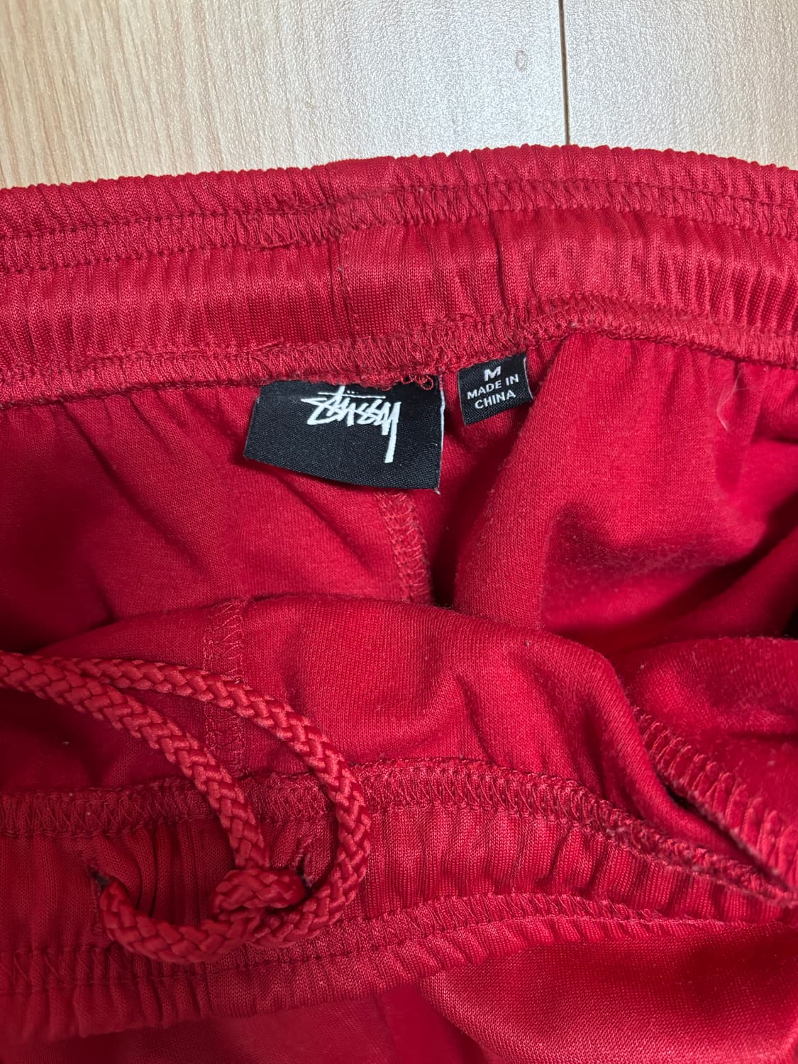 [M] 스투시 텍스처 립 트랙팬츠 레드 상품이미지4