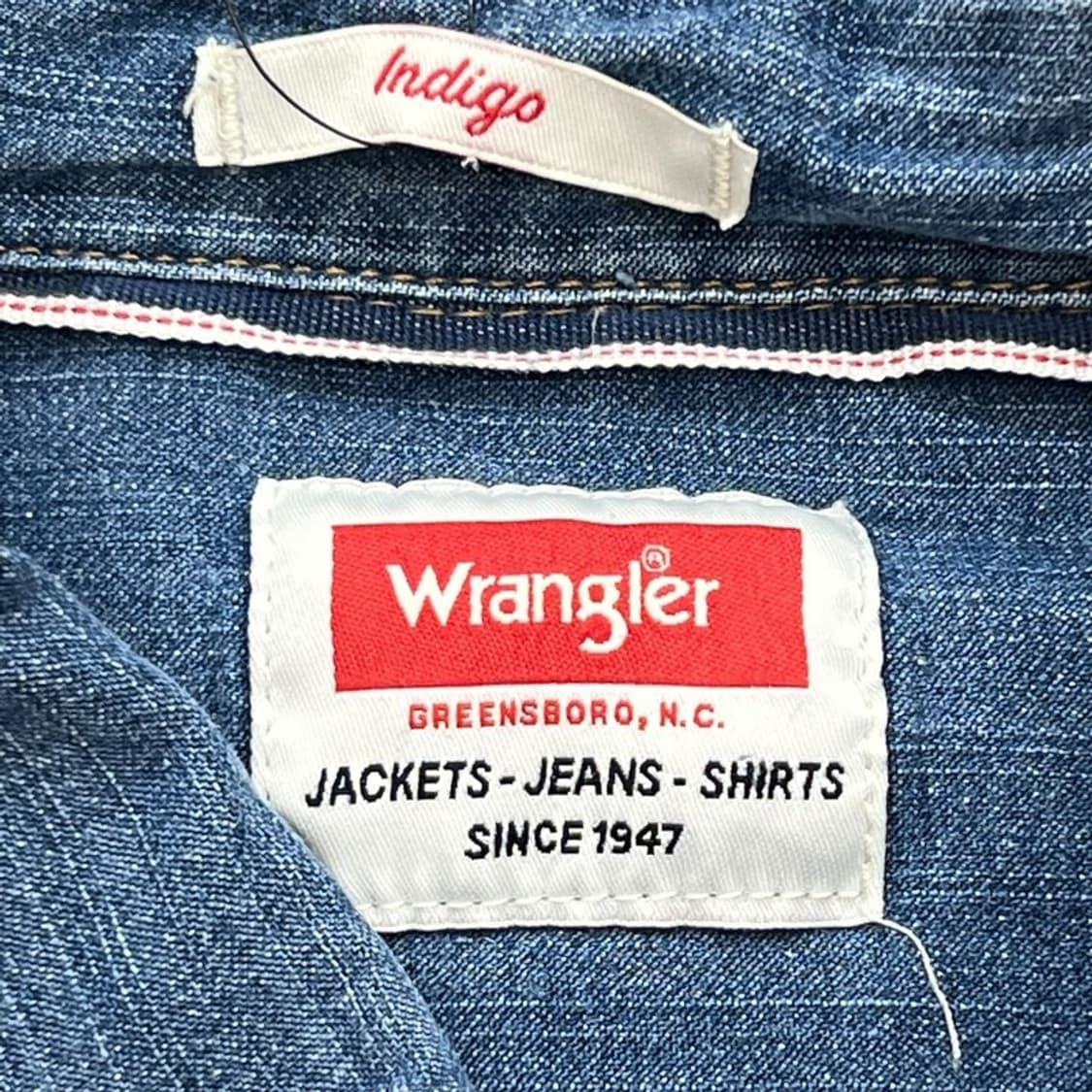 랭글러 투포켓 데님셔츠 r2169 상품이미지6