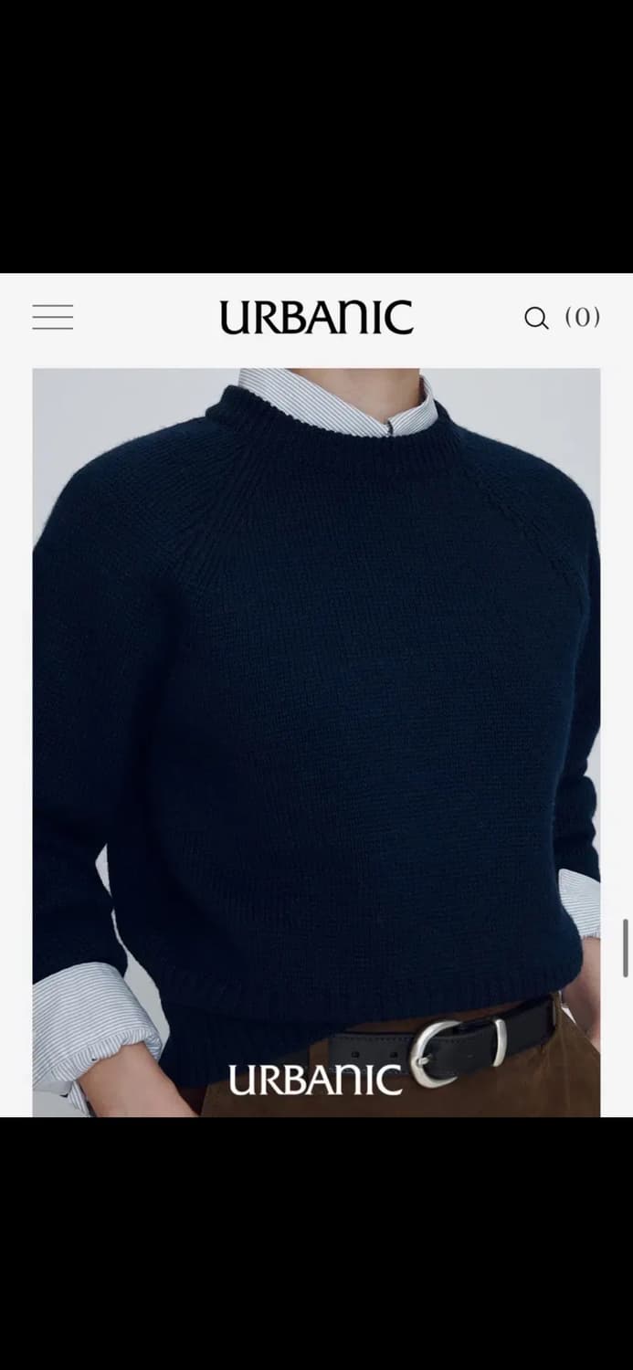 얼바닉30 크리머 니트 네이비 상품이미지3