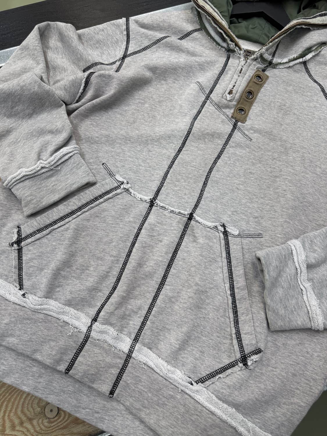 터프 진스미스 스티치 풀오버 후드티 상품이미지5