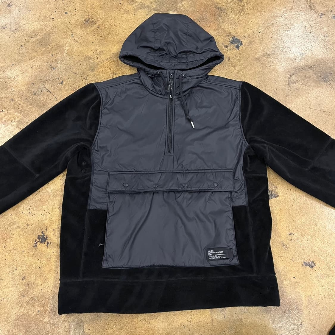 [정품/L] 뉴에라 블랙 아노락 후드 패딩 점퍼 b18 상품이미지3