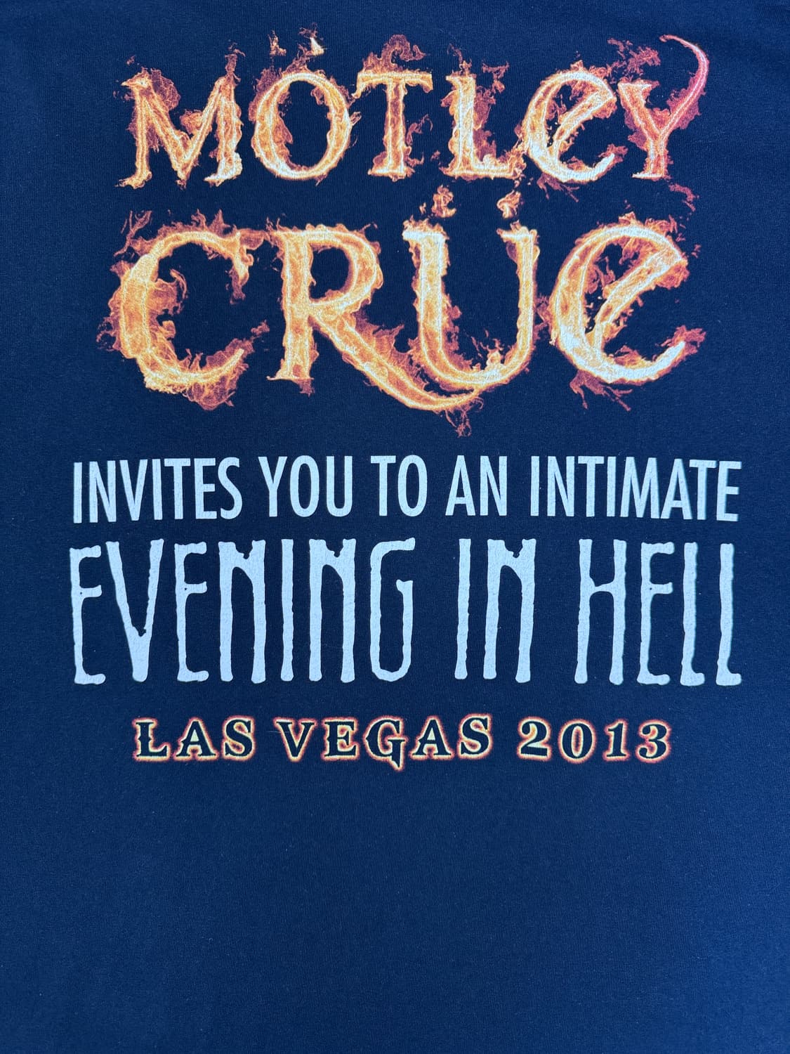 빈티지 머틀리크루 MOTLEY CRUE 라스베가스 투어 티셔츠 XL 상품이미지6