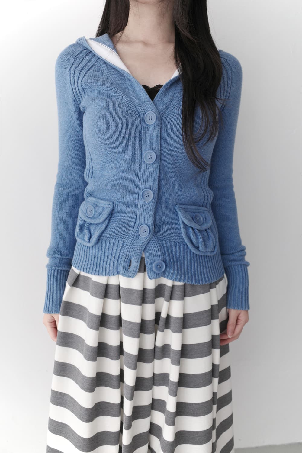 knit pocket hood cardigun 상품이미지7