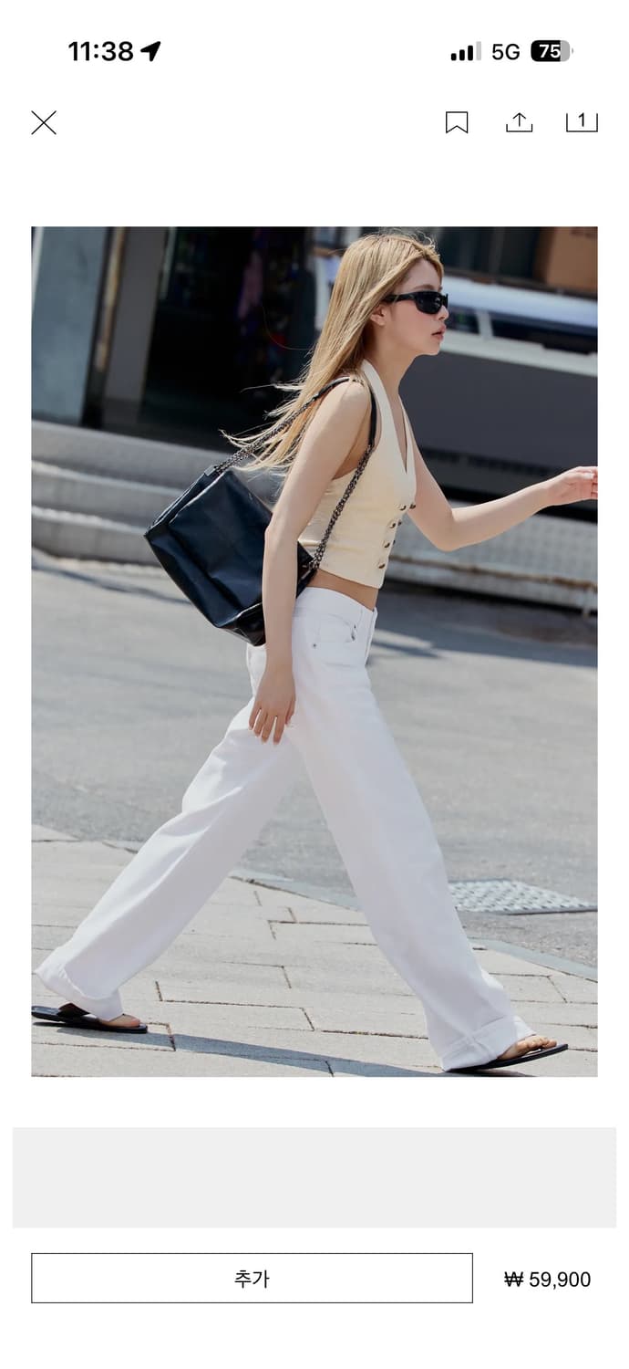 자라 ZARA 로우라이즈 와이드 데님 상품이미지1