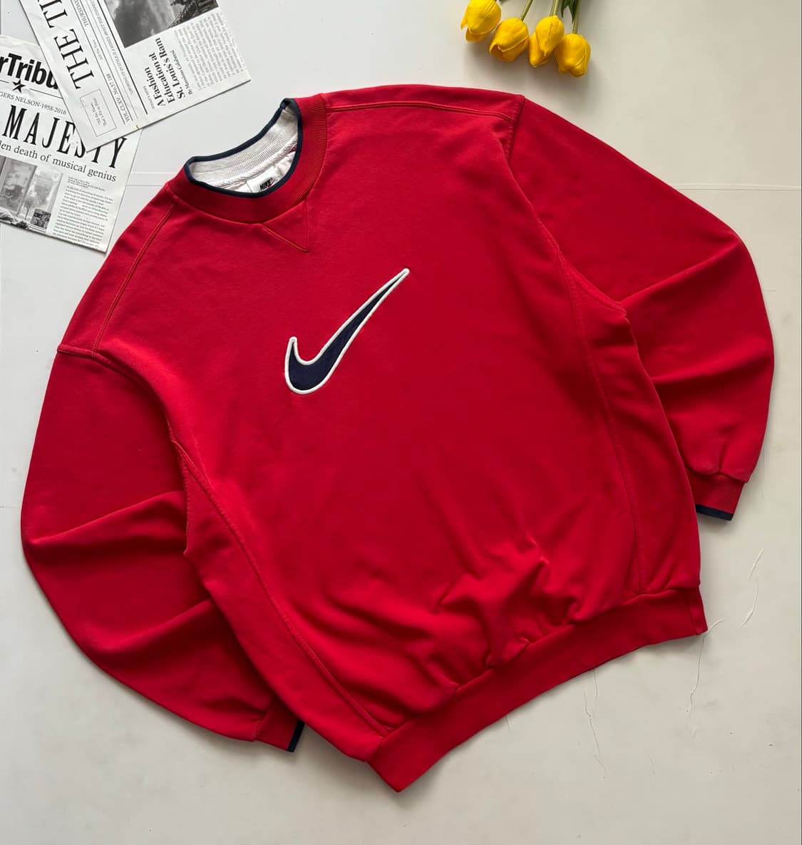 Nike 나이키 빈티지 빅 스우시 오버핏 맨투맨  상품이미지1