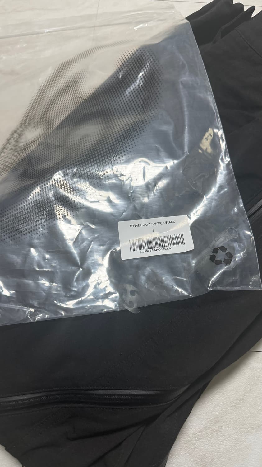 산산기어 어파인 커브 팬츠 A 블랙 1 상품이미지2