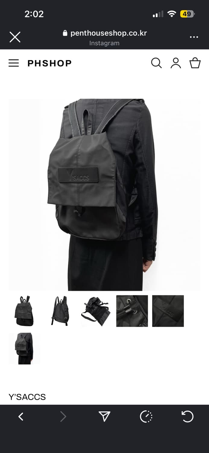 Y’SACCS 더플 백팩 상품이미지6