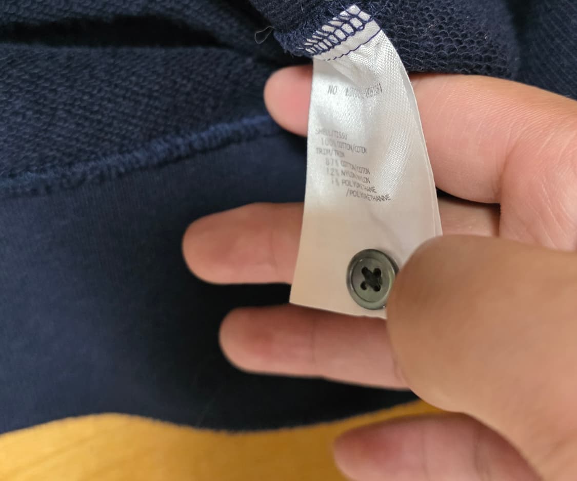 [7,새상품급]톰브라운 사선완장 맨투맨 네이비 상품이미지8