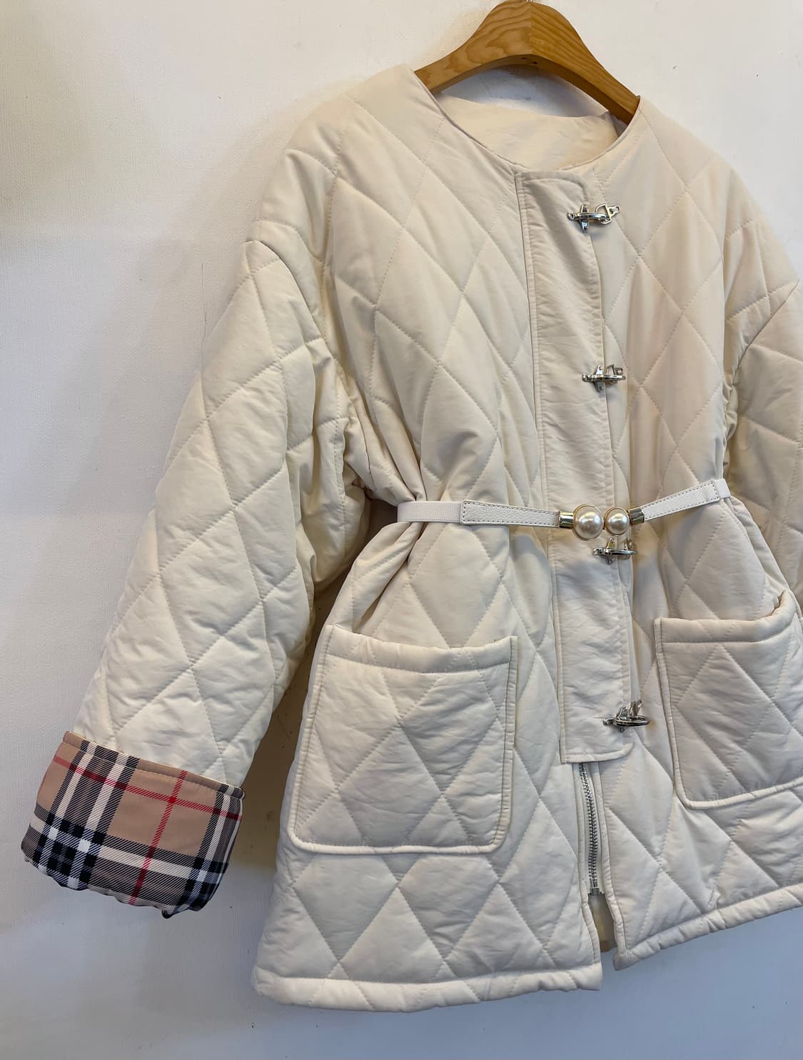 수입 퀼팅자켓 퀼팅패딩 누빔자켓 누빔패딩:) 상품이미지3