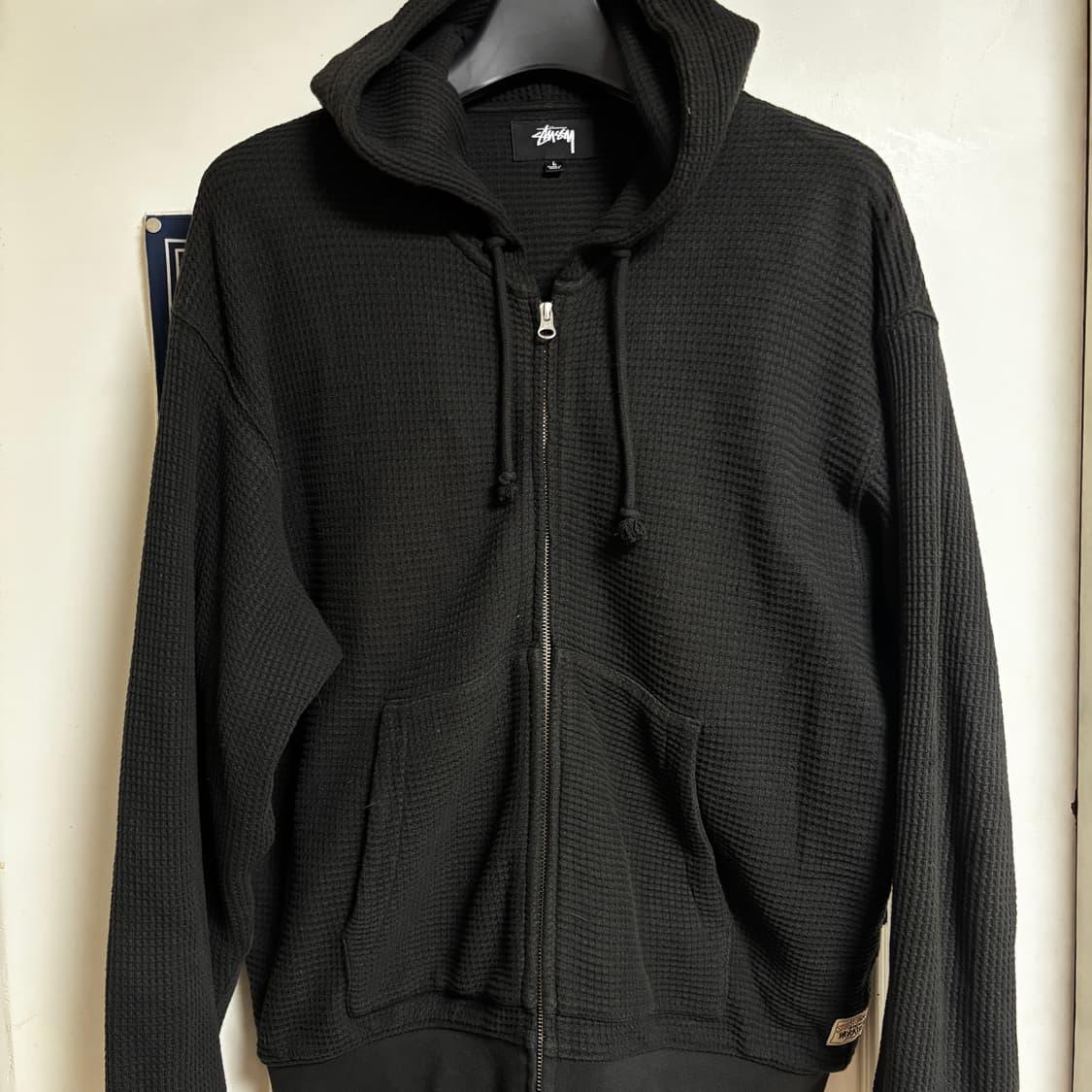 스투시 와플 후드 집업 25FW L사이즈 상품이미지1