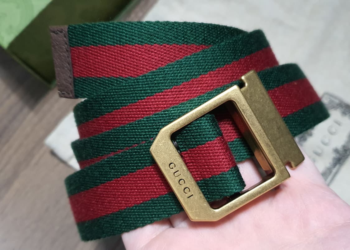 구찌 웹 삼선 벨트 85 상품이미지2