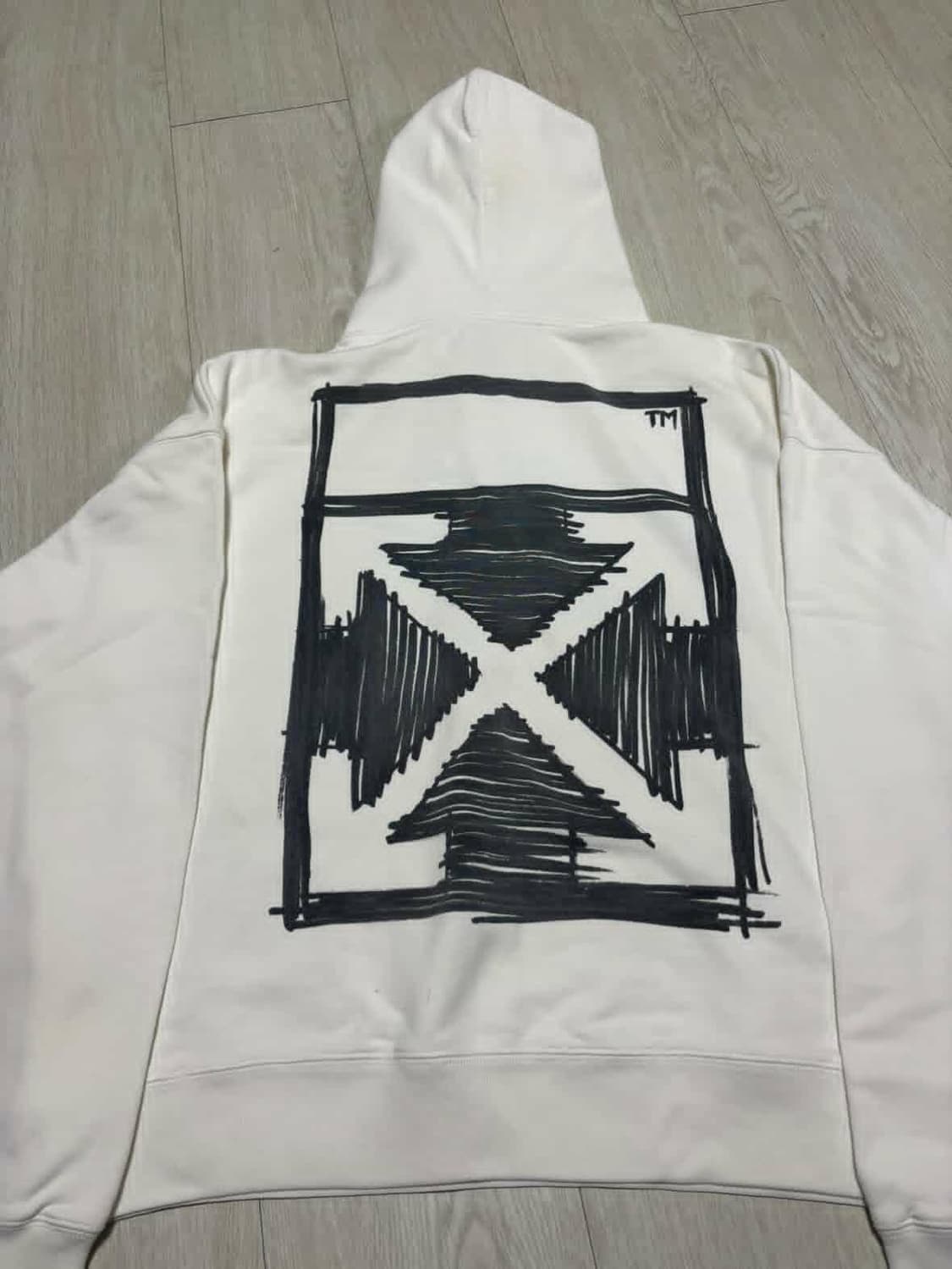 오프화이트 화이트 후드 상품이미지3