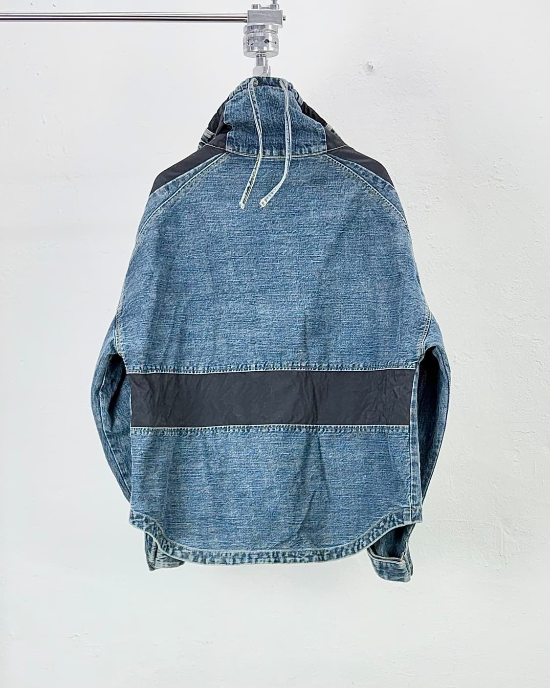 도미넌스 스트라반 프론트 하이넥 케블러 인디고 데님 자켓 상품이미지7