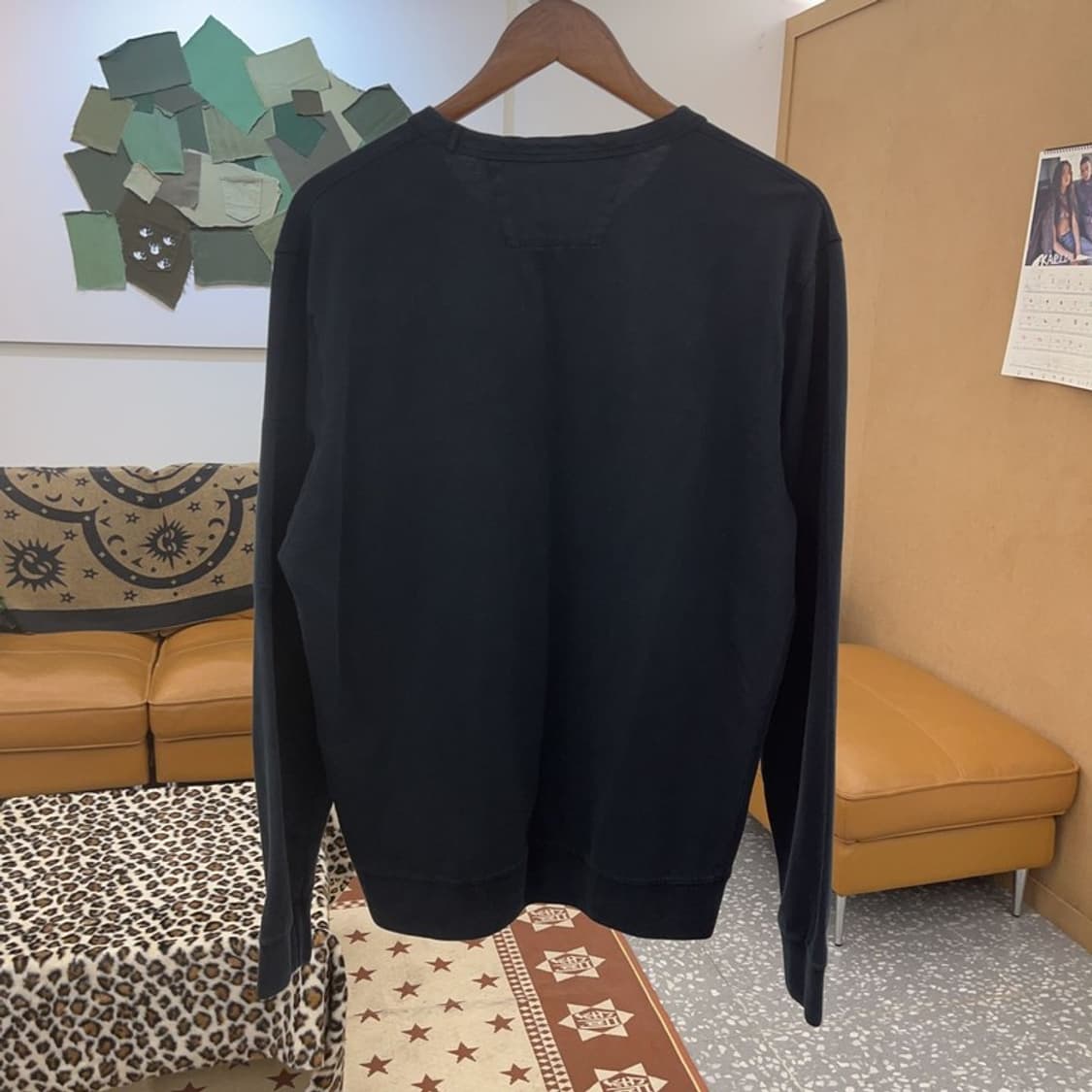 씨피컴퍼니 빈티지 모던 시크 미니로고 롱슬리브 맨투맨 L C09579 상품이미지4