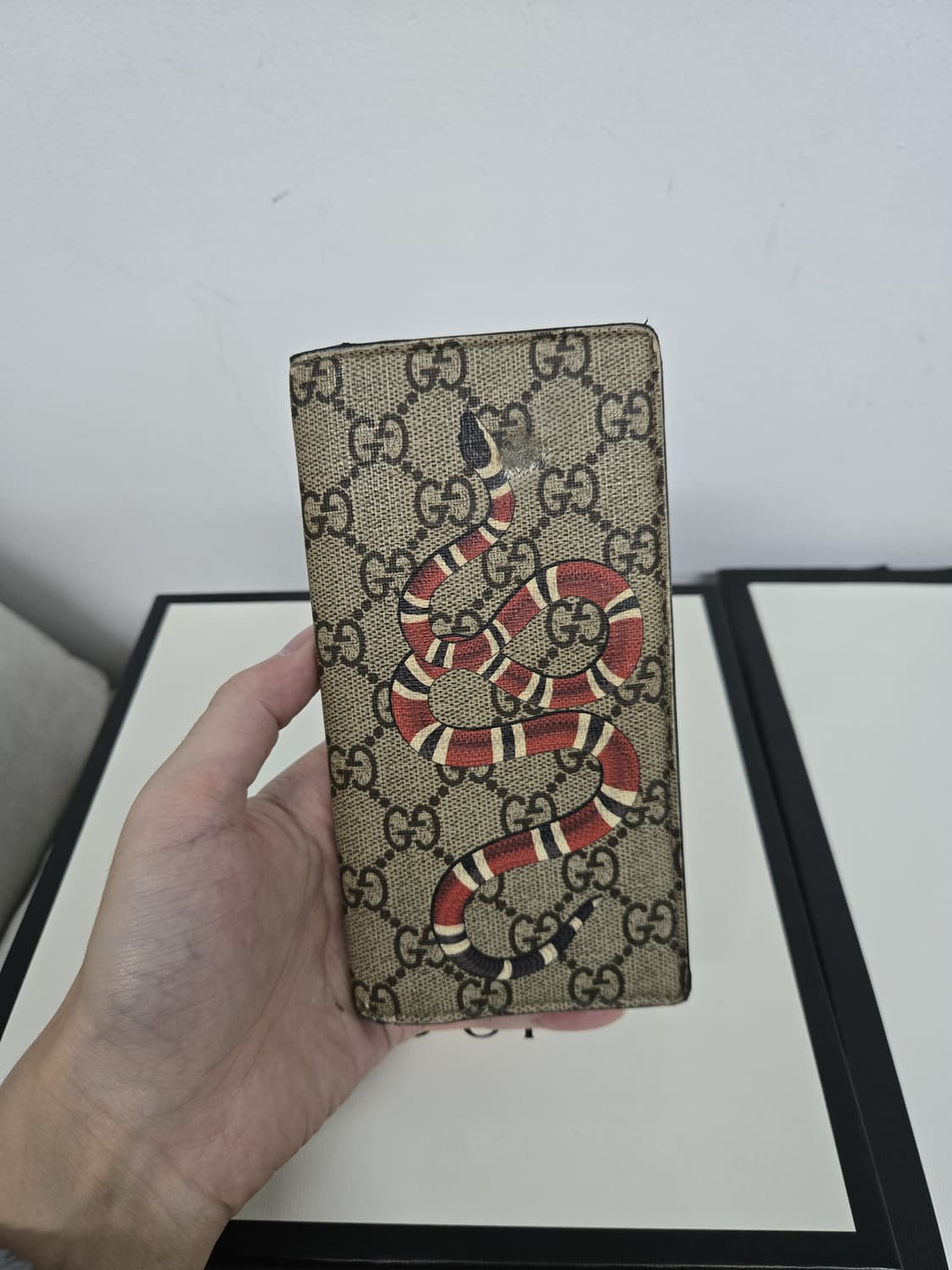 [보증서 정품]구찌 스네이크 장지갑 상품이미지1