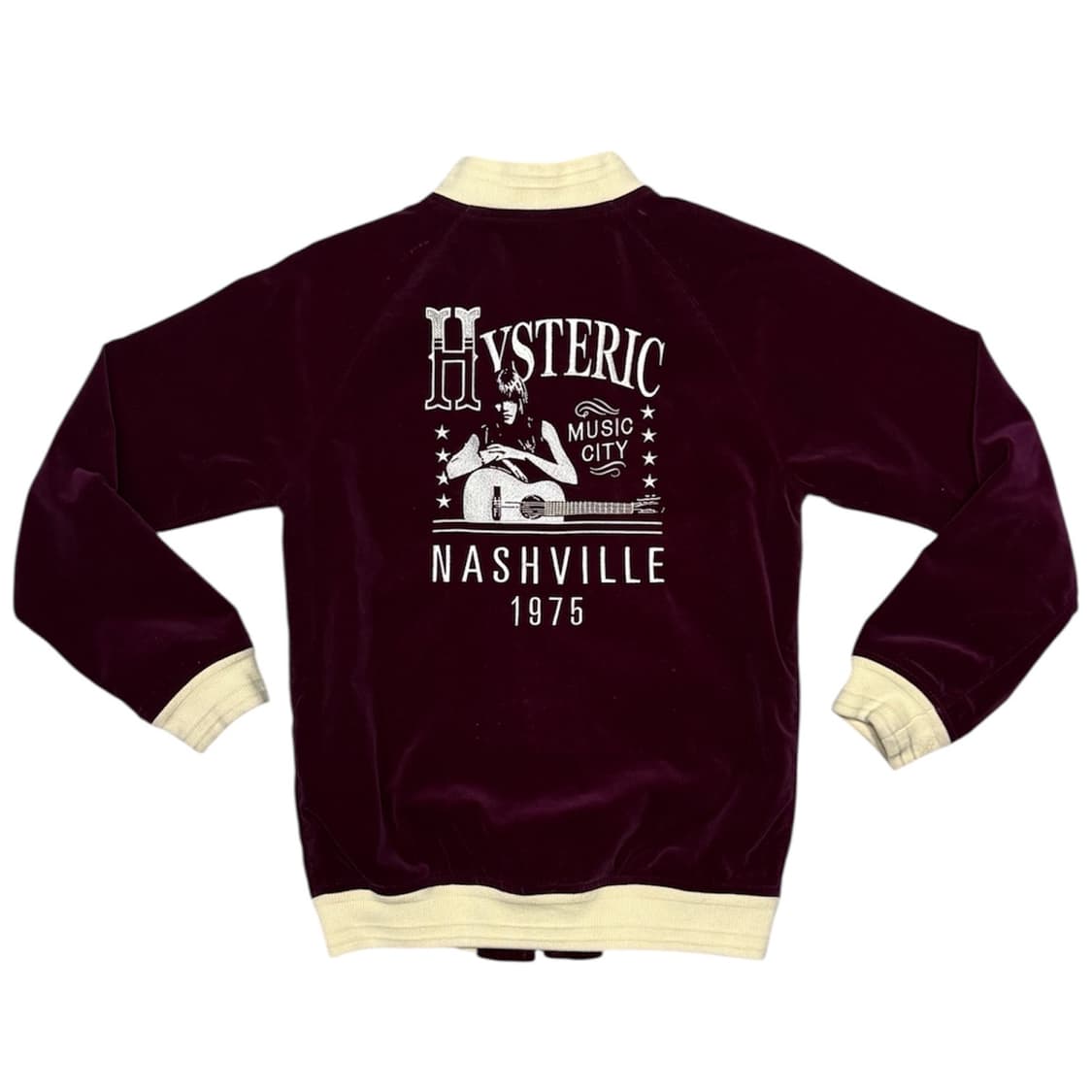 히스테릭 글래머 아카이브 벨루어 히스걸 자수 봄버 자켓 상품이미지1