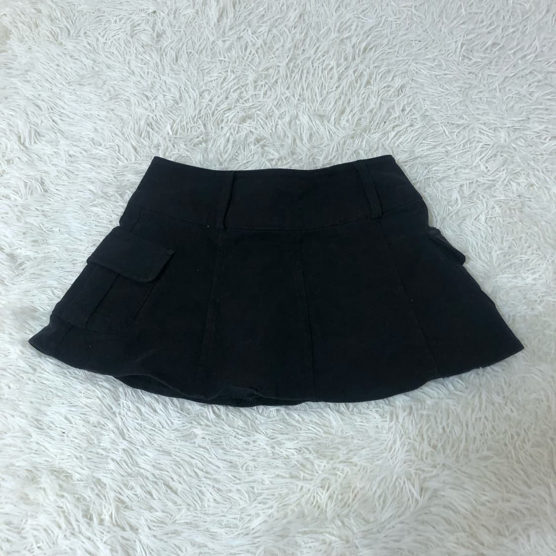 빈티지 블랙 청 미니 스커트 상품이미지1