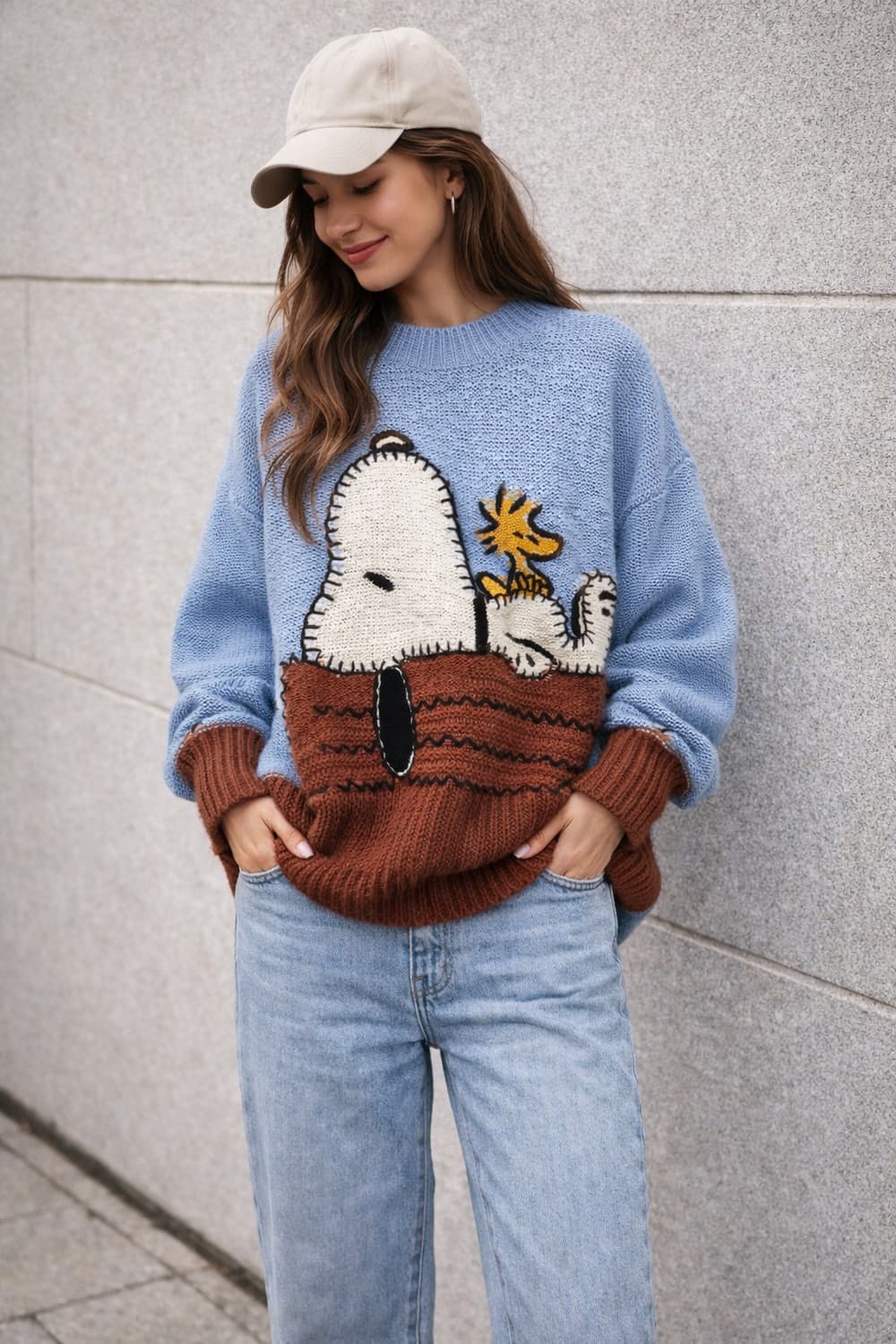 자라 ZARA × PEANUTS 스누피 니트(단종) 상품이미지1