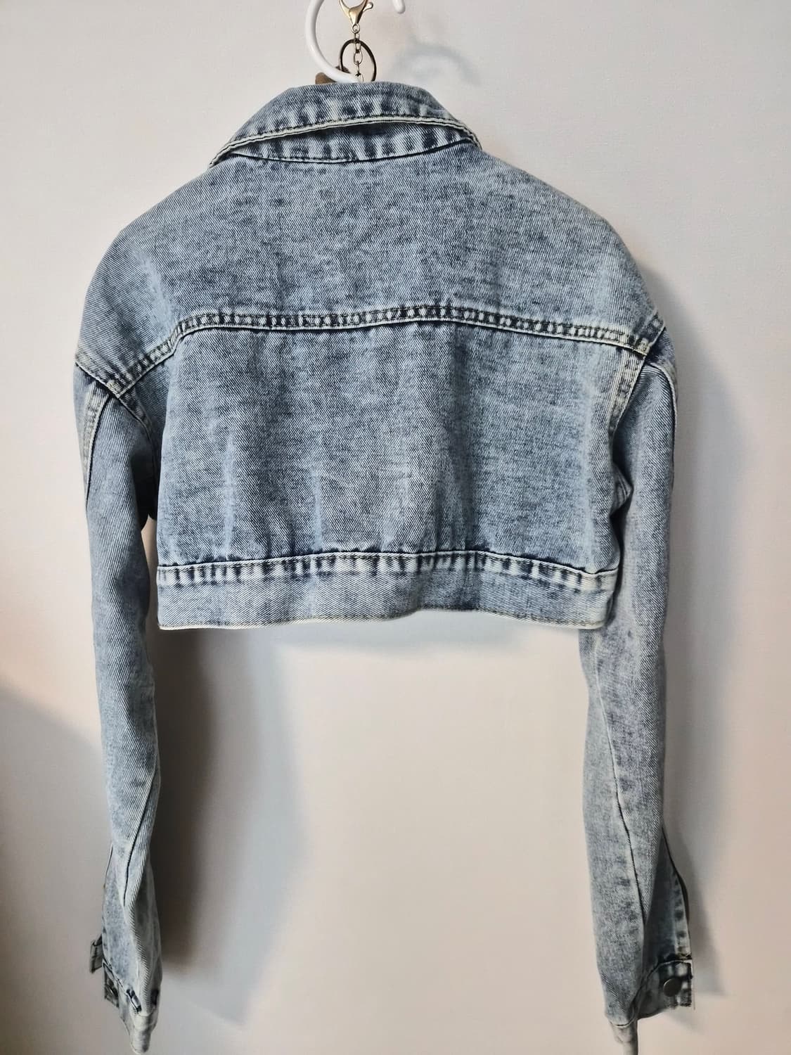 빈티지 워싱 라운드 크롭 데님 자켓 상품이미지3