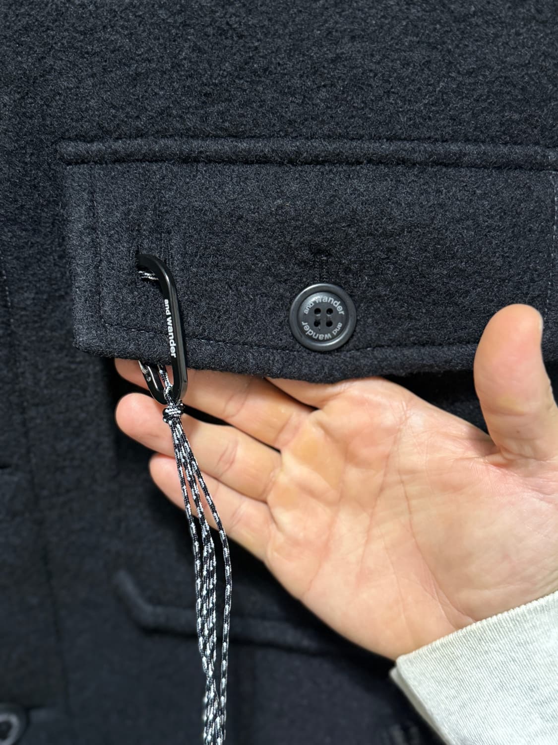 앤드원더 andWonder 울 셔기 블루종 재킷 상품이미지5