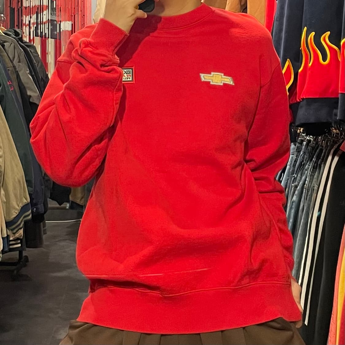 [IM] Champion 챔피온 X 쉐보레 레드 맨투맨 상품이미지2