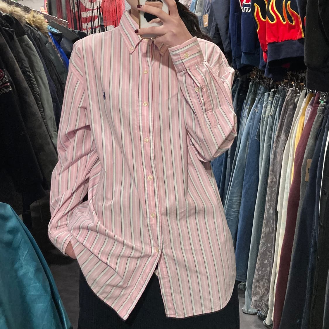 [IM] 폴로셔츠 스트라이프 핑크 블루 상품이미지2