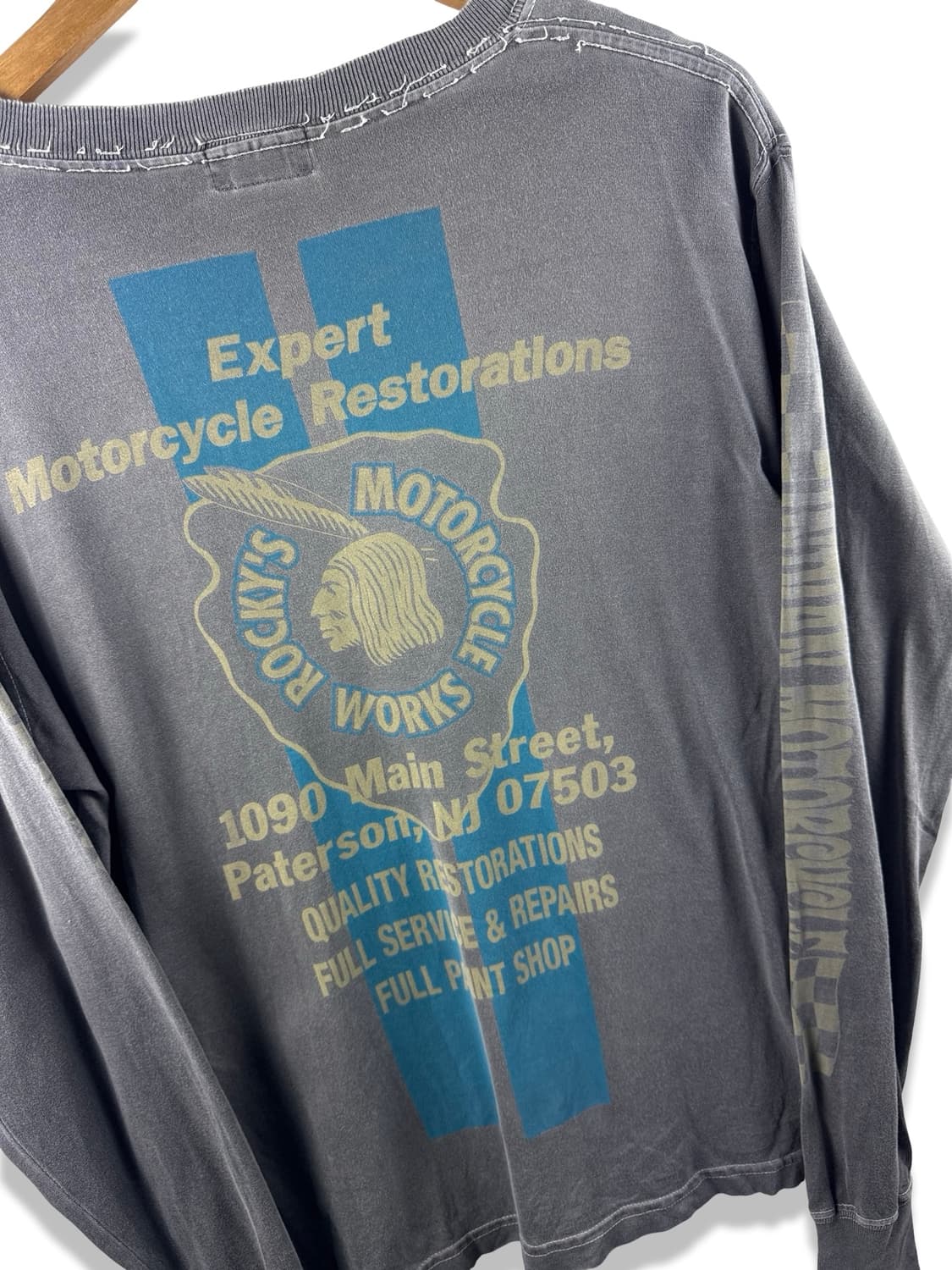 인디언 모터사이클 워싱 데미지드 롱슬리브1956 상품이미지3