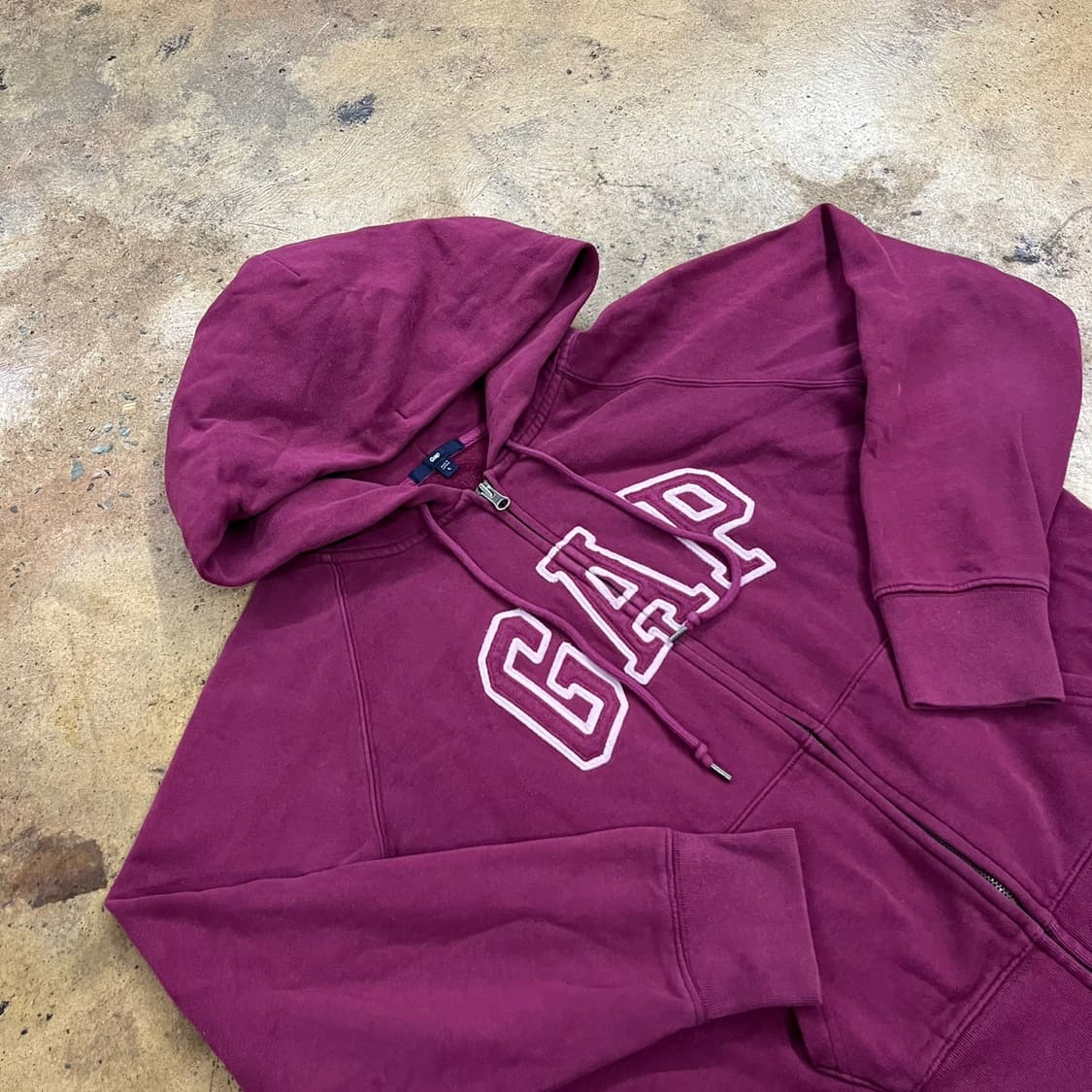 갭 퍼플 플럼 양털 후드집업  상품이미지1