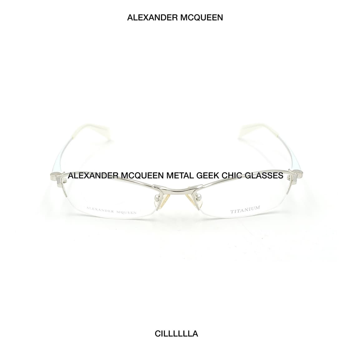 ALEXANDER MCQUEEN 알렉산더맥퀸 메탈 긱시크 안경 상품이미지1