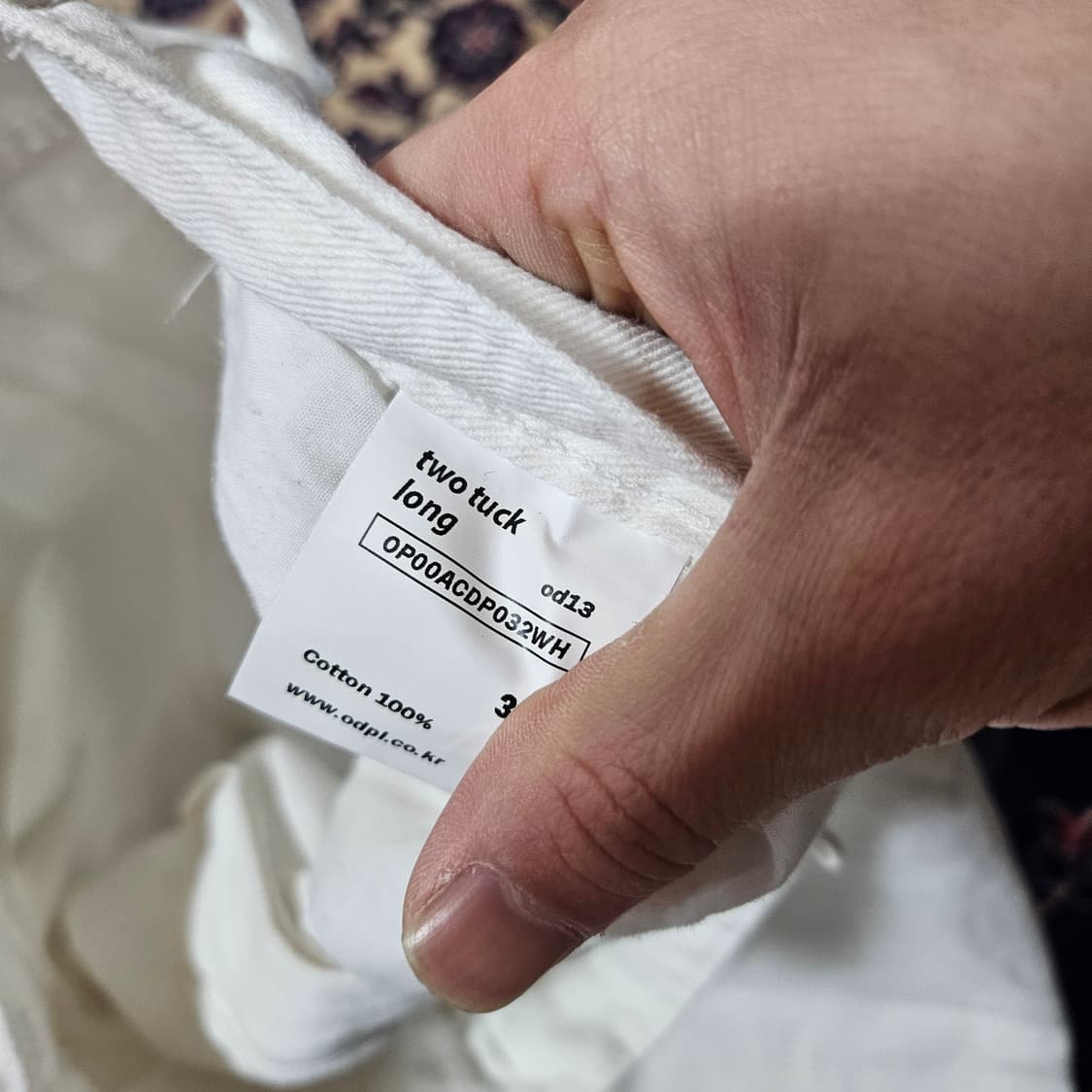 ORDER 투턱 루즈핏 화이트 데님팬츠 32 size 상품이미지6