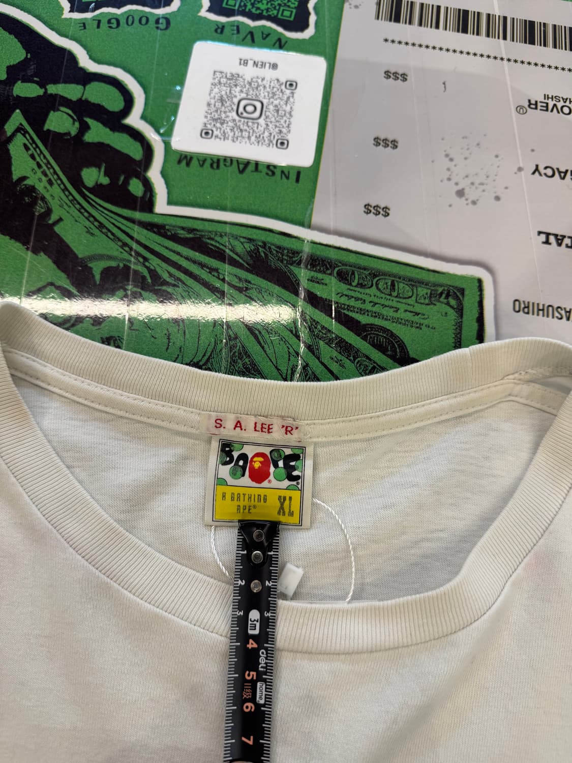 베이프 버시 웍스 서클 로고 반팔 티셔츠 상품이미지3