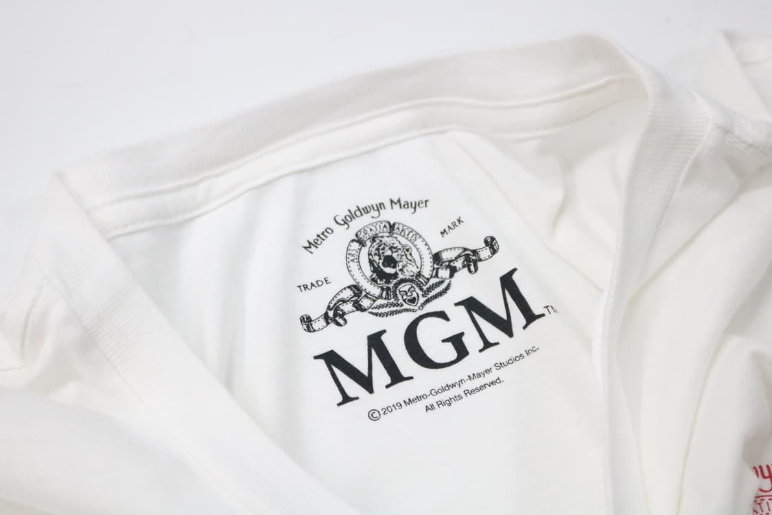 MGM 메트로 골드윈 메이어 무비 로고 화이트 그래픽 티셔츠 상품이미지5