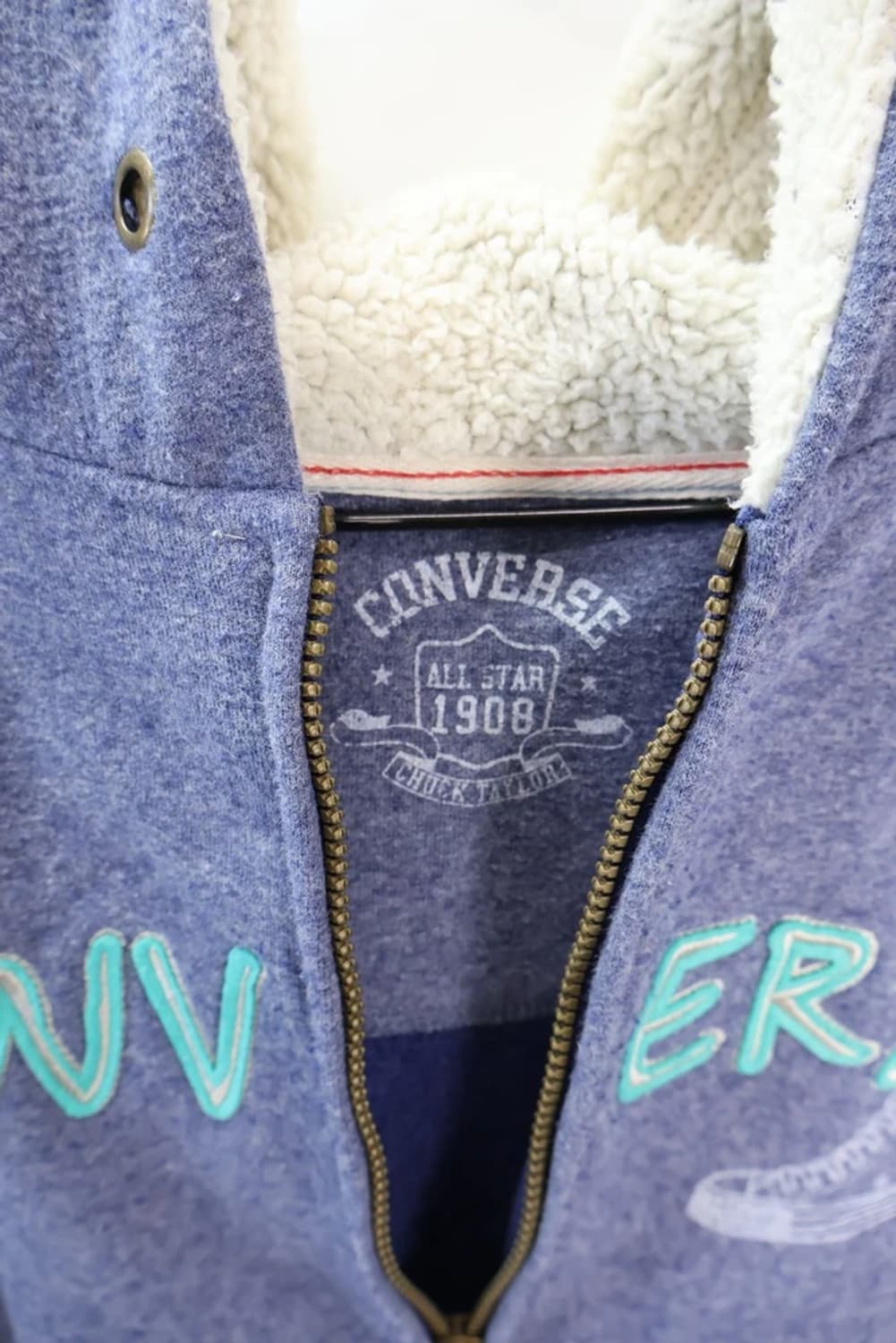 컨버스 네이비 후드집업 상품이미지5