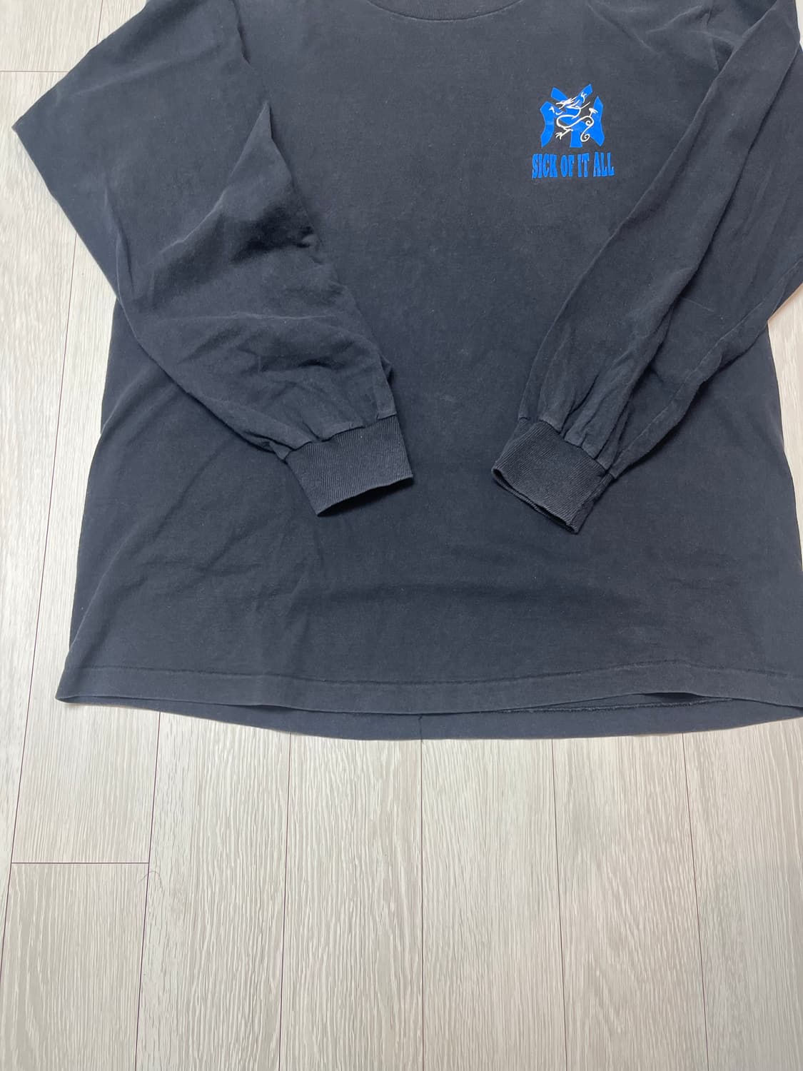 빈티지 밴드티셔츠 sick of it all 1995 롱슬리브 상품이미지4